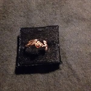 Rose Gold Rose Toe Ring